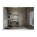 Зеркало Mixxus FLAT MR04-100x80 с Led Touch, Anti-fog, димером, регулятором яркости, часами