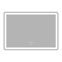 Дзеркало Zerix Mirra MR05-100x70 з LED Touch, Anti-fog, димером, регулятором яскравості  
