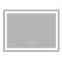 Зеркало Zerix Kubix MR03-80x60-REVERSE с LED Touch, Anti-fog, димером, регулятором яркости