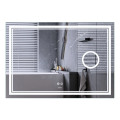 Зеркало Mixxus Premium QUADRO MR20-120x80 с Led Touch, Anti-fog, димером, регулятором яркости, линзой