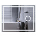 Зеркало Mixxus Premium QUADRO MR20-100x80 с Led Touch, Anti-fog, димером, регулятором яркости, линзой