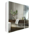 Зеркальный шкафчик Mixxus Premium Olivary CM01-70x70x13 с LED Touch, димером, регулятором яркости