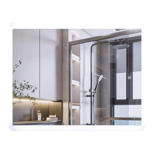 Зеркало Mixxus Premium OLIVARY MR19-100x80-Reverse с Led Touch, Anti-fog, димером (3-6,5kK)