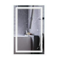 Зеркало Mixxus Premium QUADRO MR20-50x80-Reverse с Led Touch, Anti-fog, димером, регулятором яркости