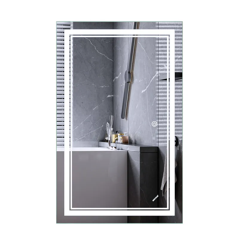 Зеркало Mixxus Premium QUADRO MR20-50x80-Reverse с Led Touch, Anti-fog, димером, регулятором яркости