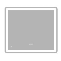 Зеркало Zerix Mirra MR05-80x70-REVERSE с LED Touch, Anti-fog, димером, регулятором яркости