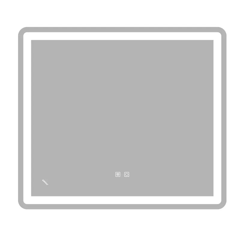 Зеркало Zerix Mirra MR05-80x70-REVERSE с LED Touch, Anti-fog, димером, регулятором яркости