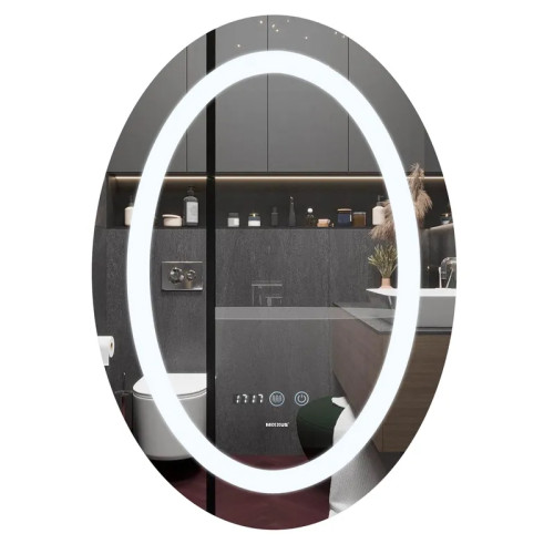 Дзеркало Mixxus PLAIN MV02-60x80 з Led Touch, Anti-fog, димером, регулятором яскравості, годинником Дзеркало Mixxus PLAIN MV02-60x80 з Led Touch, Anti-fog, димером, регулятором яскравості, годинником