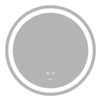 Дзеркало Zerix Solo MC01-80 з LED Touch, Anti-fog, димером, регулятором яскравості 