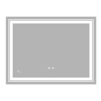 Зеркало Zerix Alive MR06-80x60-REVERSE с LED Touch, Anti-fog, димером, регулятором яркости