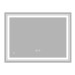 Зеркало Zerix Alive MR06-80x60-REVERSE с LED Touch, Anti-fog, димером, регулятором яркости