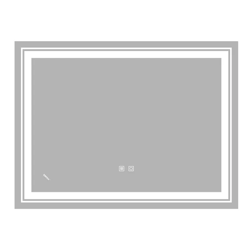 Зеркало Zerix Alive MR06-80x60-REVERSE с LED Touch, Anti-fog, димером, регулятором яркости