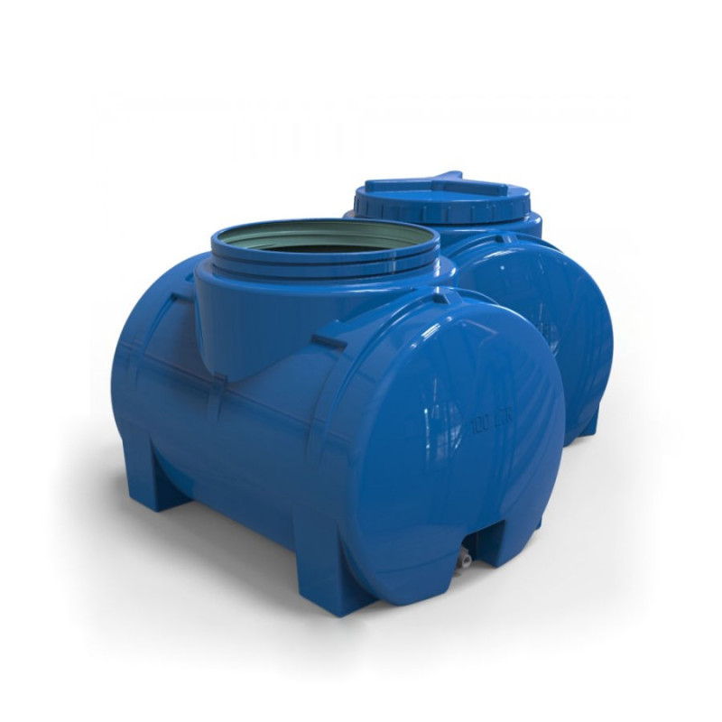 Ємність пластикова EG 100 літрів Євро Пласт (Euro Plast) горизонтальна стандартна