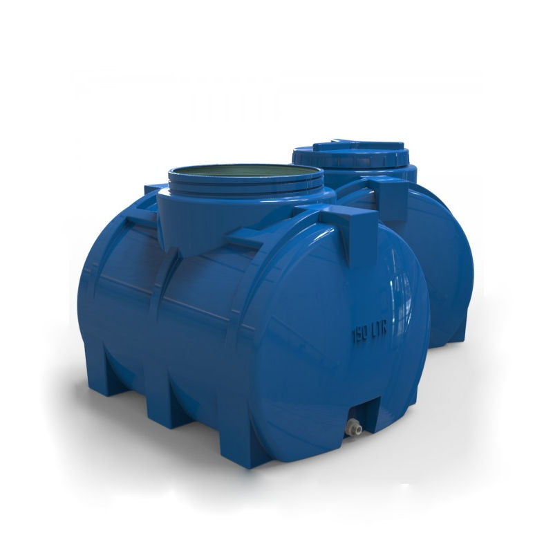 Ємність пластикова EG 150 літрів Євро Пласт (Euro Plast) горизонтальна стандартна