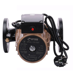 Насос циркуляционный фланцевый Optima OP40-130 220мм + кабель с вилкой