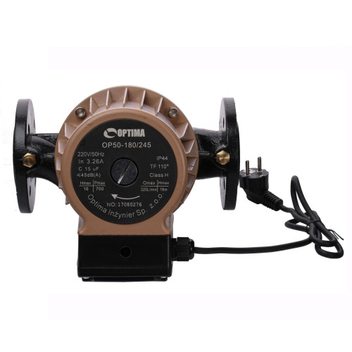 Насос циркуляційний фланцевий Optima OP50-180 245мм + кабель з вилкою Насос циркуляційний фланцевий Optima OP50-180 245мм + кабель з вилкою