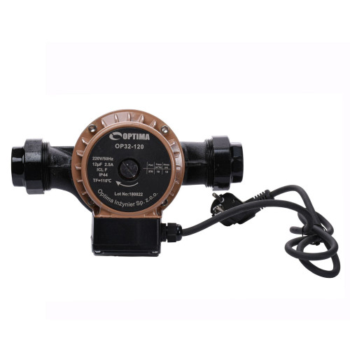 Насос циркуляционный Optima OP32-120 220мм (гайки, кабель с вилкой)