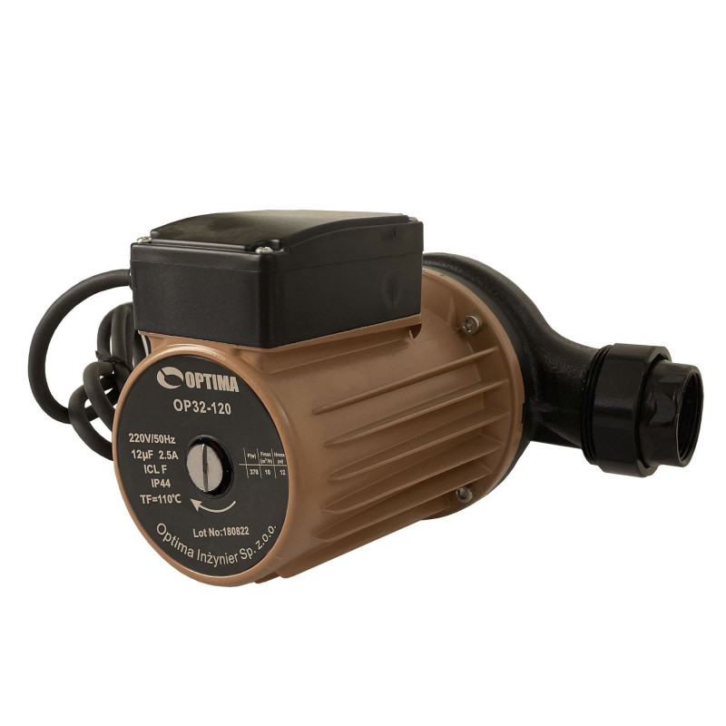 Насос циркуляційний Optima OP32-120 220мм (гайки, кабель з вилкою)