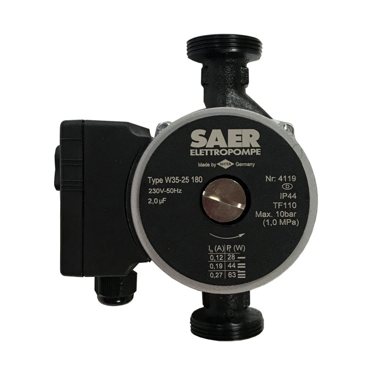 Насос циркуляционный SAER W35-25 180мм.