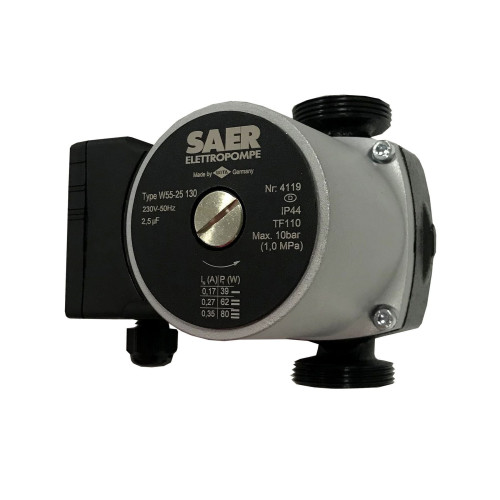 Насос циркуляційнний SAER W55-25 130мм + гайки Насос циркуляційнний SAER W55-25 130мм + гайки