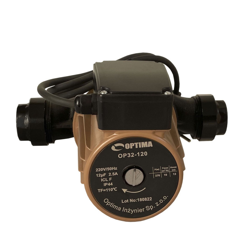 Насос циркуляційний Optima OP32-120 220мм (гайки, кабель з вилкою)