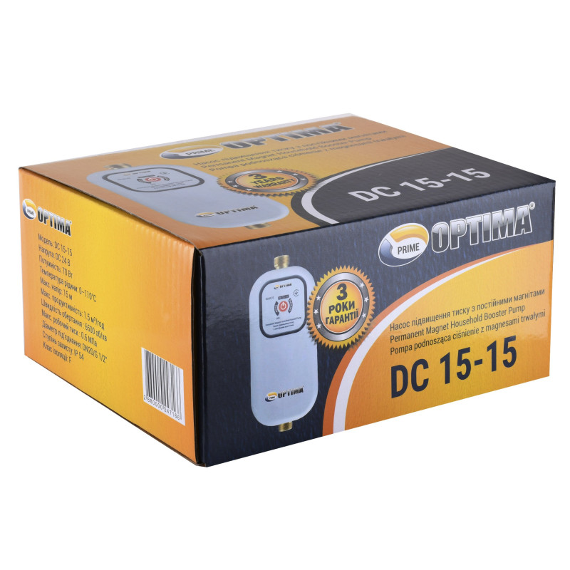 Насос для підвищення тиску води Optima Prime DC 15-15 AUTO