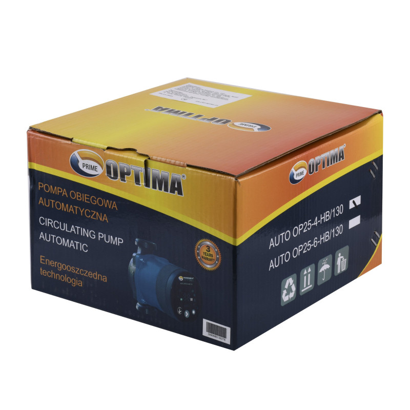 Насос циркуляционный энергосберегающий Optima PRIME OP25-40AUTO 130мм + гайки