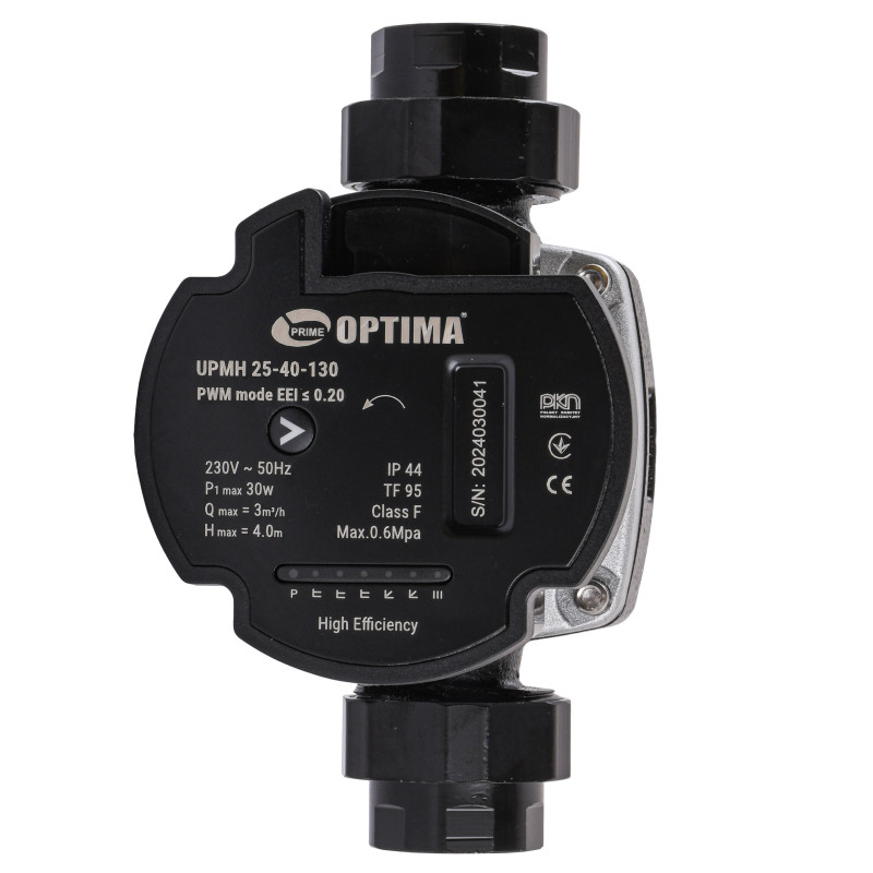 Насос циркуляційний Optima PRIME UPMH 25-40AUTO 130мм, енергоощадний 