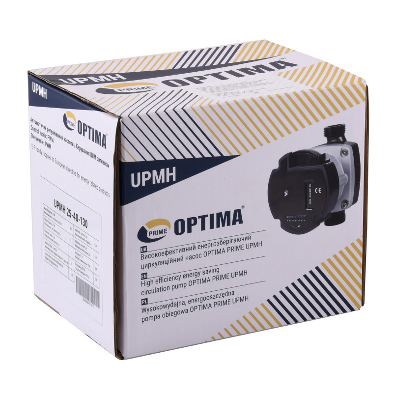 Насос циркуляційний Optima PRIME UPMH 25-40AUTO 130мм, енергоощадний 