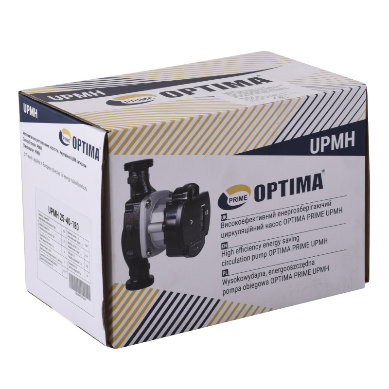 Насос циркуляційний Optima PRIME UPMH 25-40AUTO 180мм, енергоощадний  