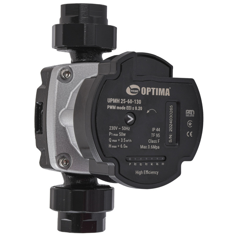 Насос циркуляционный Optima PRIME UPMH 25-60AUTO 130мм, энергосберегающий 