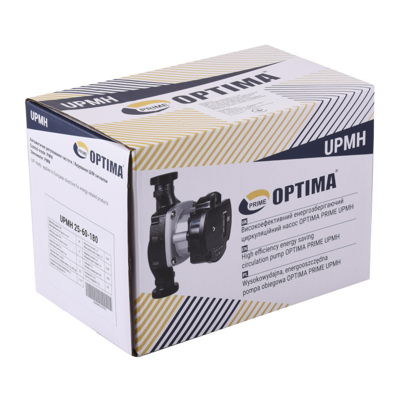 Насос циркуляционный Optima PRIME UPMH 25-60AUTO 180мм, энергосберегающий 