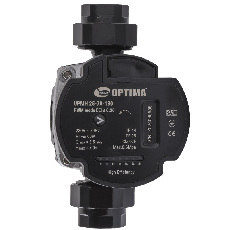 Насос циркуляционный Optima PRIME UPMH 25-70AUTO 130мм, энергосберегающий 