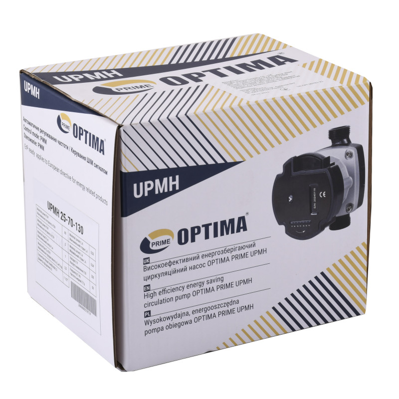 Насос циркуляционный Optima PRIME UPMH 25-70AUTO 130мм, энергосберегающий 