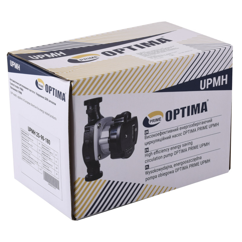 Насос циркуляционный Optima PRIME UPMH 25-90AUTO 180мм, энергосберегающий