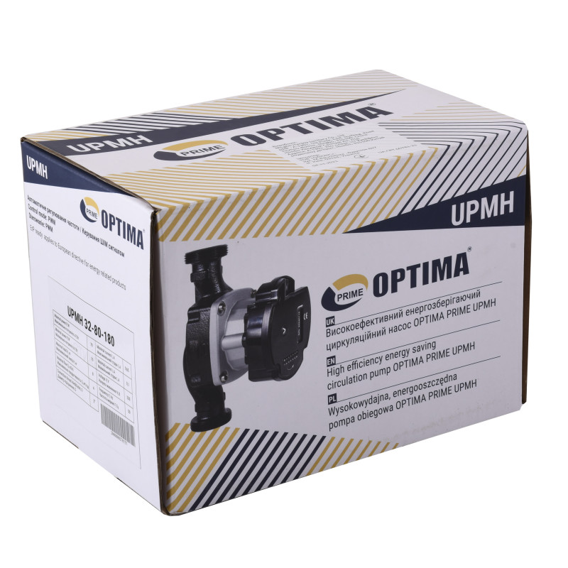Насос циркуляційний Optima PRIME UPMH 32-80 AUTO 180мм, енергоощадний  