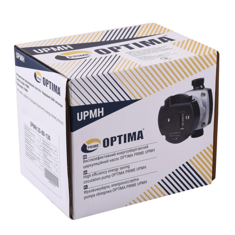 Насос циркуляційний  Optima PRIME UPMH 25-80AUTO 130мм, енергоощадний 