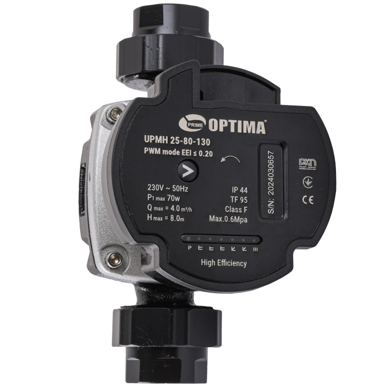 Насос циркуляційний  Optima PRIME UPMH 25-80AUTO 130мм, енергоощадний 