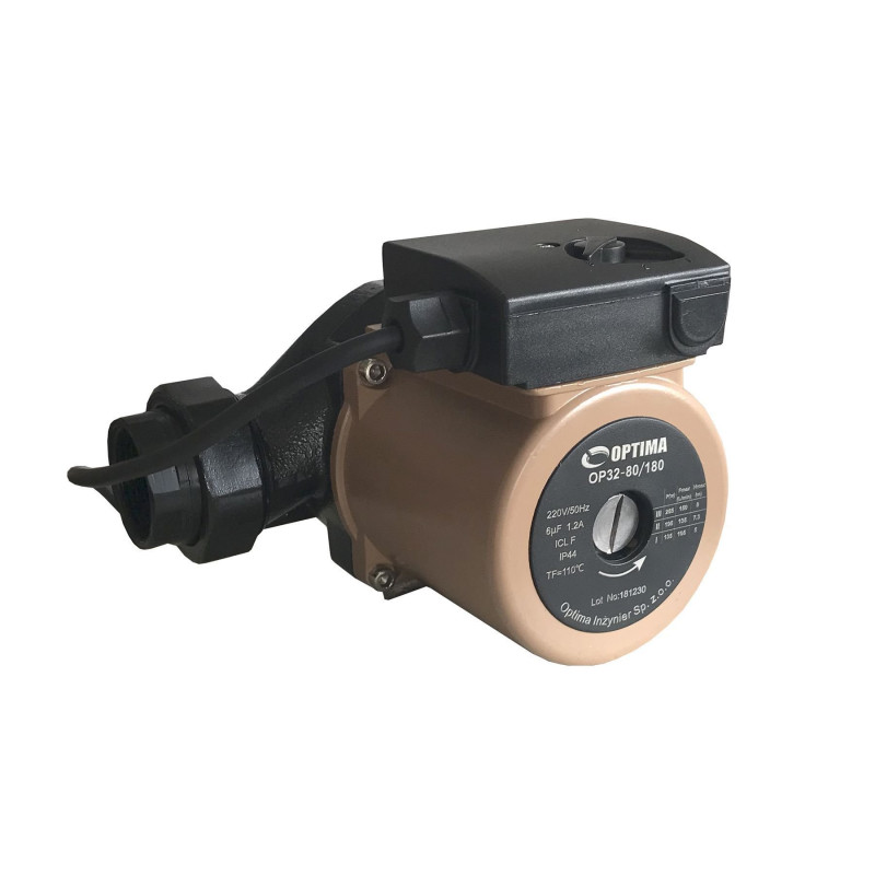 Насос циркуляционный Optima OP32-80 180мм + гайки + кабель с вилкой