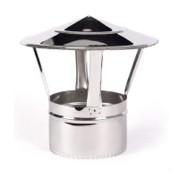 Грибок димоходу з нержавіючої сталі AISI 201 - 0,5 мм - ø100