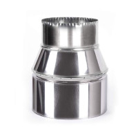 Перехід димоходу з нержавіючої сталі AISI 304 - 1 мм – ø110