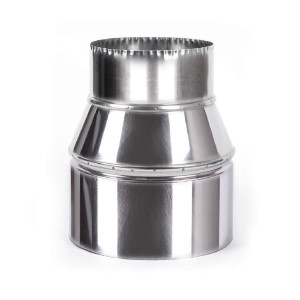 Перехід димоходу з нержавіючої сталі AISI 201 - 1 мм – ø160