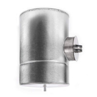 Ревізія сендвіч нержавіюча сталь + оцинковка AISI 321 - 0,8 мм - ø250/320