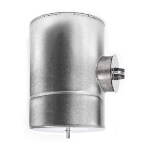 Ревізія сендвіч (з термоізоляцією) нержавіюча сталь + оцинковка AISI 304 - 1 мм - ø230/300