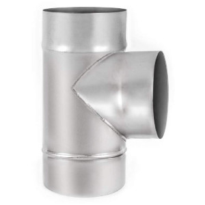Трійник димоходу з нержавіючої сталі AISI 304 - 0,5 мм (∠87° - ø110)