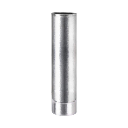 Труба сендвіч (нержавіюча сталь + оцинковка) AISI 201 – 1 м - 0,8 мм – ø140/200