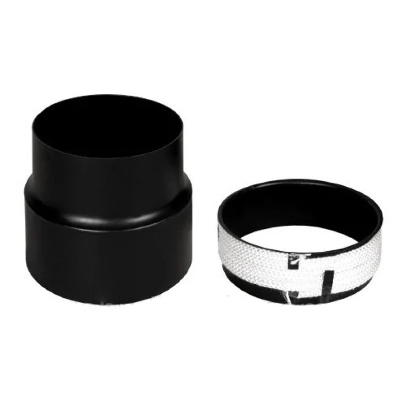 Перехідник на керамічну трубу із чорної сталі діаметр 220 мм