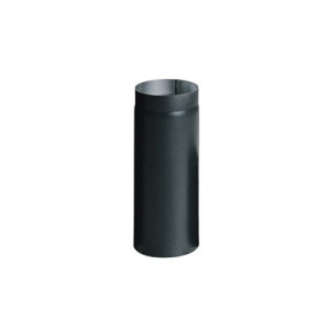 Труба из черной стали дымоходная (100 см, диаметр 130 мм)