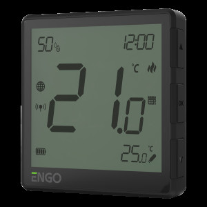 Інтернет-термостат прихованого монтажу ENGO CONTROLS EONE-230B ZigBee 3.0, 230В  