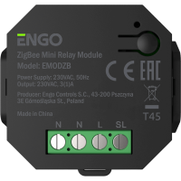 Реле  бездротове для центру комутації ENGO CONTROLS EMOD-ZB ZigBee 3.0 ECB08M230 